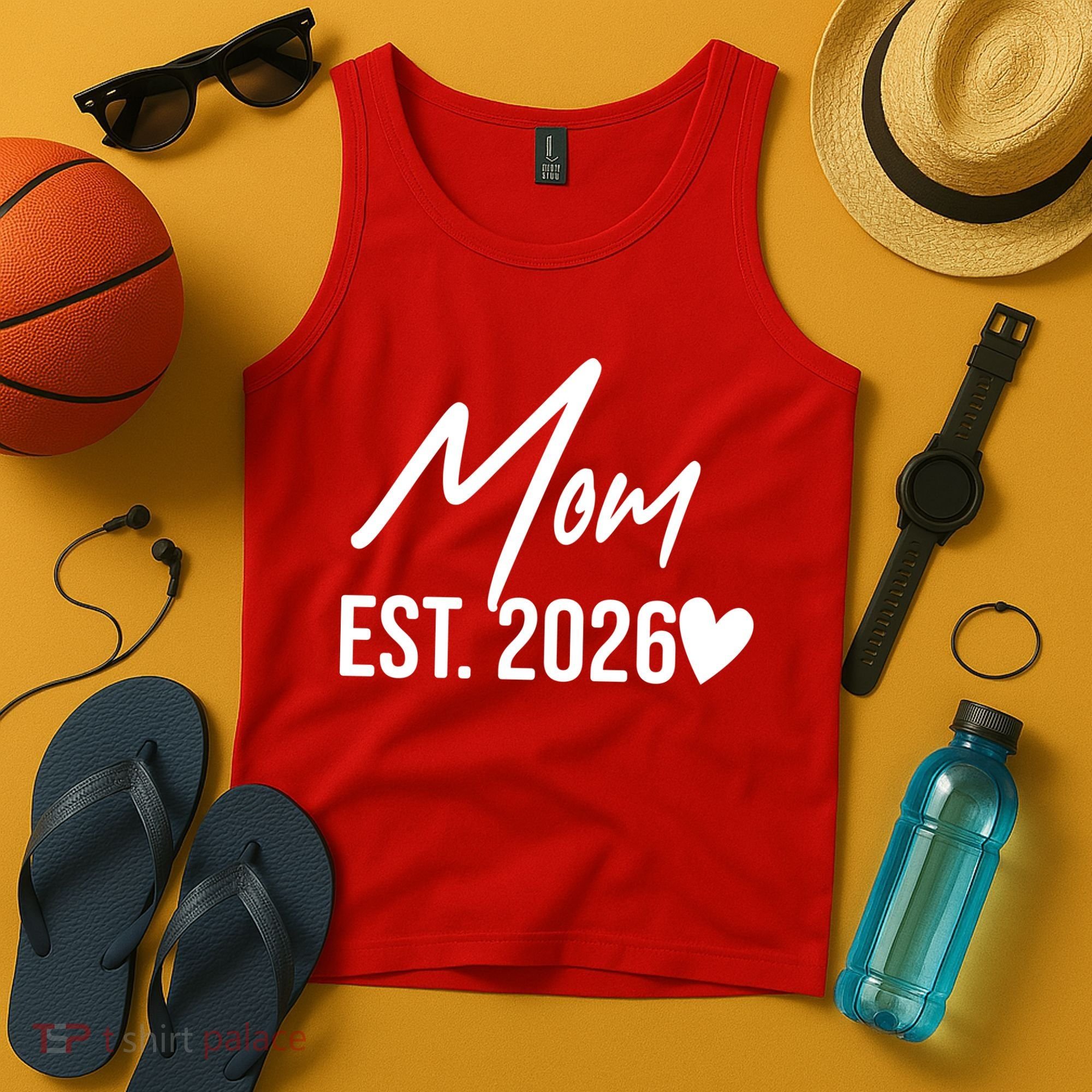 Mom EST 2026 Tank Top