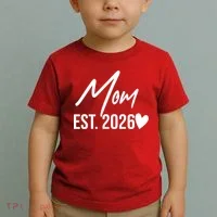 Mom EST 2026 Toddler T-Shirt thumb 2