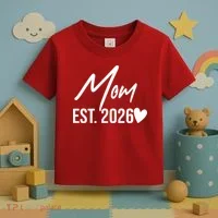 Mom EST 2026 Toddler T-Shirt thumb 3