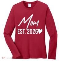 Mom EST 2026 Women's Long Sleeve Shirt thumb 0