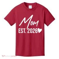 Mom EST 2026 Kids T-Shirt thumb 0