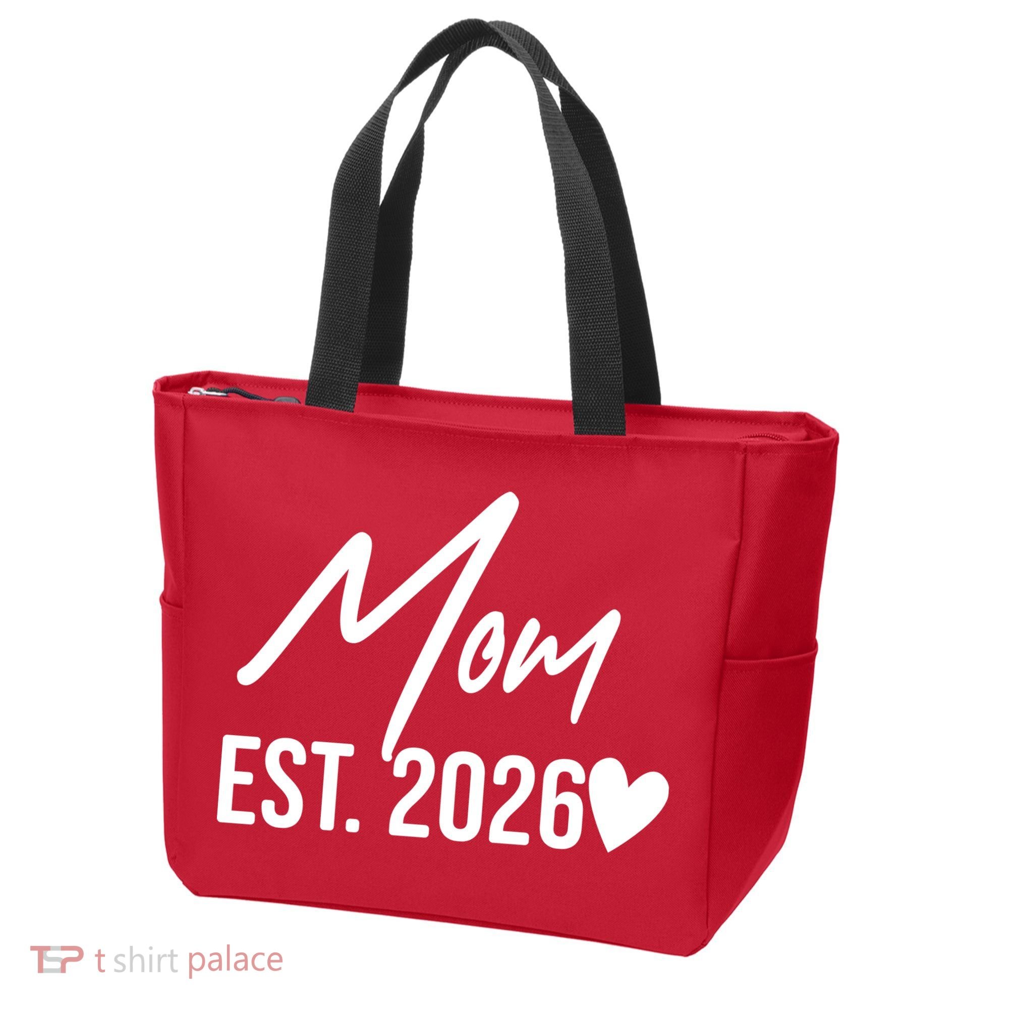 Mom EST 2026 Tote Bag