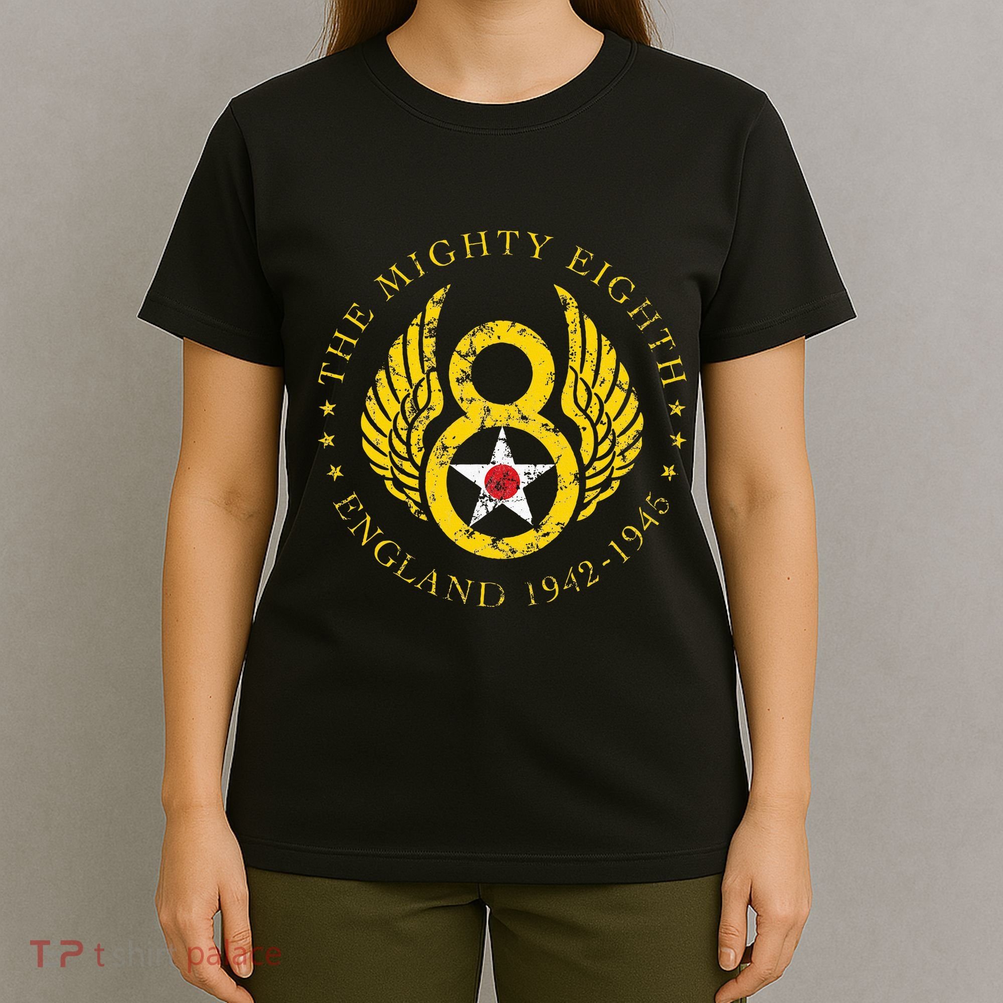 Mighty Eighth 8th Usaaf B17 & B24 Bomber Group T-Shirt