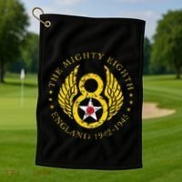 Mighty Eighth 8th Usaaf B17 & B24 Bomber Group Golf Towel thumb 1