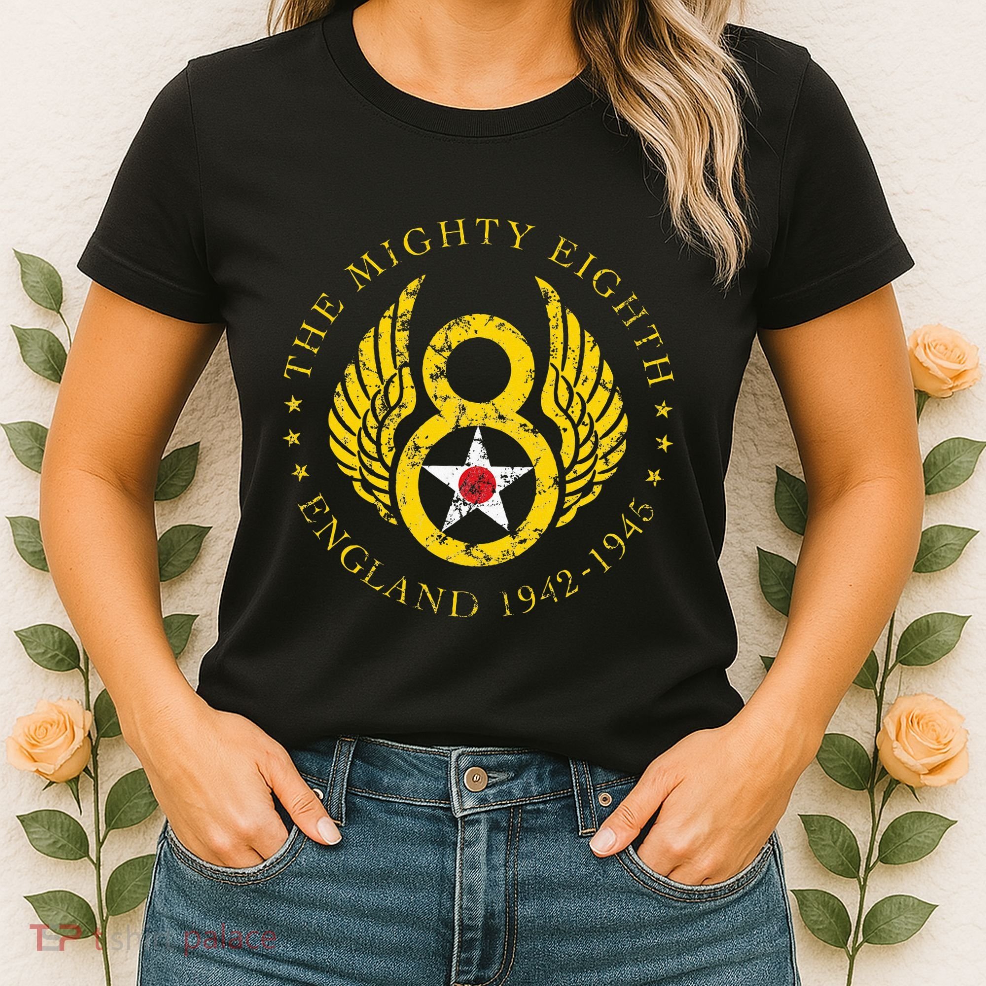 Mighty Eighth 8th Usaaf B17 & B24 Bomber Group Women's T-Shirt