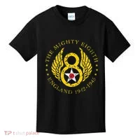 Mighty Eighth 8th Usaaf B17 & B24 Bomber Group Kids T-Shirt thumb 0