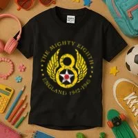 Mighty Eighth 8th Usaaf B17 & B24 Bomber Group Kids T-Shirt thumb 3