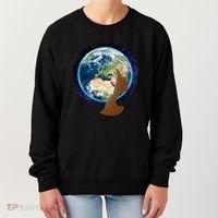 Mother Earth Afro Hair Galaxy Women's Sweatshirt thumb 0
