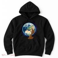 Mother Earth Afro Hair Galaxy Hoodie thumb 0