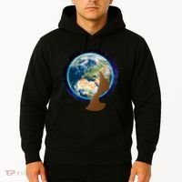 Mother Earth Afro Hair Galaxy Hoodie thumb 2