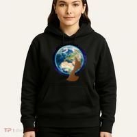 Mother Earth Afro Hair Galaxy Hoodie thumb 5