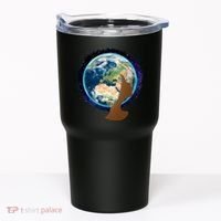 Mother Earth Afro Hair Galaxy Tumbler thumb 0