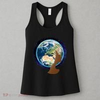 Mother Earth Afro Hair Galaxy Women's Tank Top thumb 3