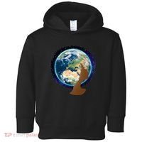Mother Earth Afro Hair Galaxy Toddler Hoodie thumb 0