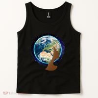 Mother Earth Afro Hair Galaxy Tank Top thumb 2