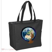 Mother Earth Afro Hair Galaxy Tote Bag thumb 2