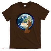 Mother Earth Afro Hair Galaxy T-Shirt thumb 0