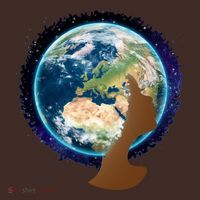 Mother Earth Afro Hair Galaxy Coaster thumb 2
