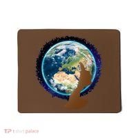 Mother Earth Afro Hair Galaxy Mousepad thumb 0