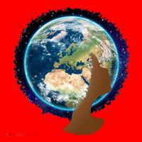 Mother Earth Afro Hair Galaxy Santa Hat thumb 1