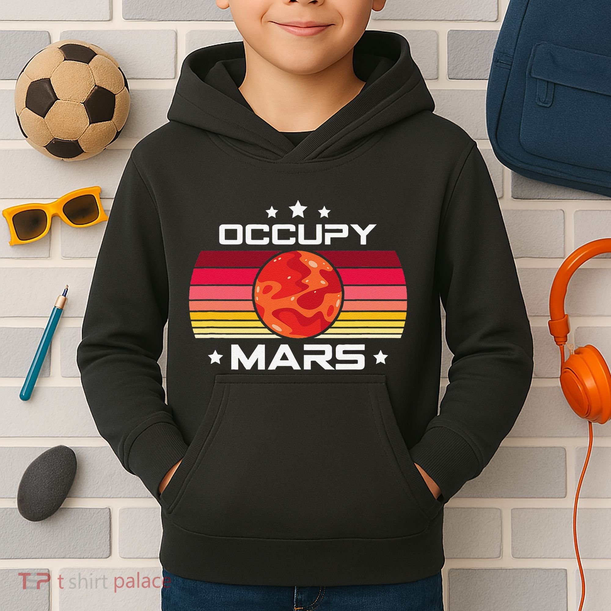 Mars Explorers Astronomy Lovers Planetary Science Kids Hoodie