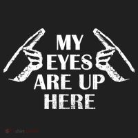 My Eyes Are Up Here Beanie thumb 2