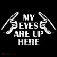 My Eyes Are Up Here Kids Hoodie thumb 5