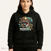 Mining Expert At Play! Pixelated Miner Hoodie thumb 5