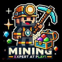 Mining Expert At Play! Pixelated Miner Sweatshirt thumb 3