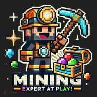 Mining Expert At Play! Pixelated Miner Beanie thumb 2