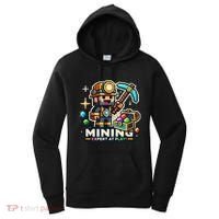 Mining Expert At Play! Pixelated Miner Women's Hoodie thumb 0