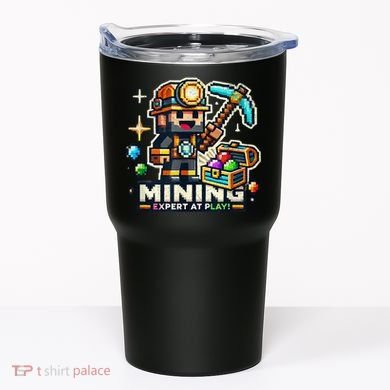 Mining Expert At Play! Pixelated Miner Tumbler