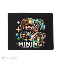Mining Expert At Play! Pixelated Miner Mousepad thumb 0