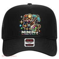 Mining Expert At Play! Pixelated Miner Hat thumb 0