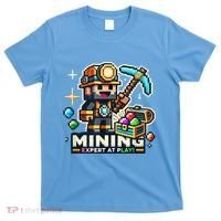 Mining Expert At Play! Pixelated Miner T-Shirt thumb 0