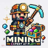 Mining Expert At Play! Pixelated Miner Comfort Colors Garment-Dyed Hooded Sweatshirt thumb 2