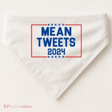 Mean Tweets 2024 USA-Made Doggie Bandana