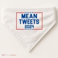 Mean Tweets 2024 USA-Made Doggie Bandana thumb 0