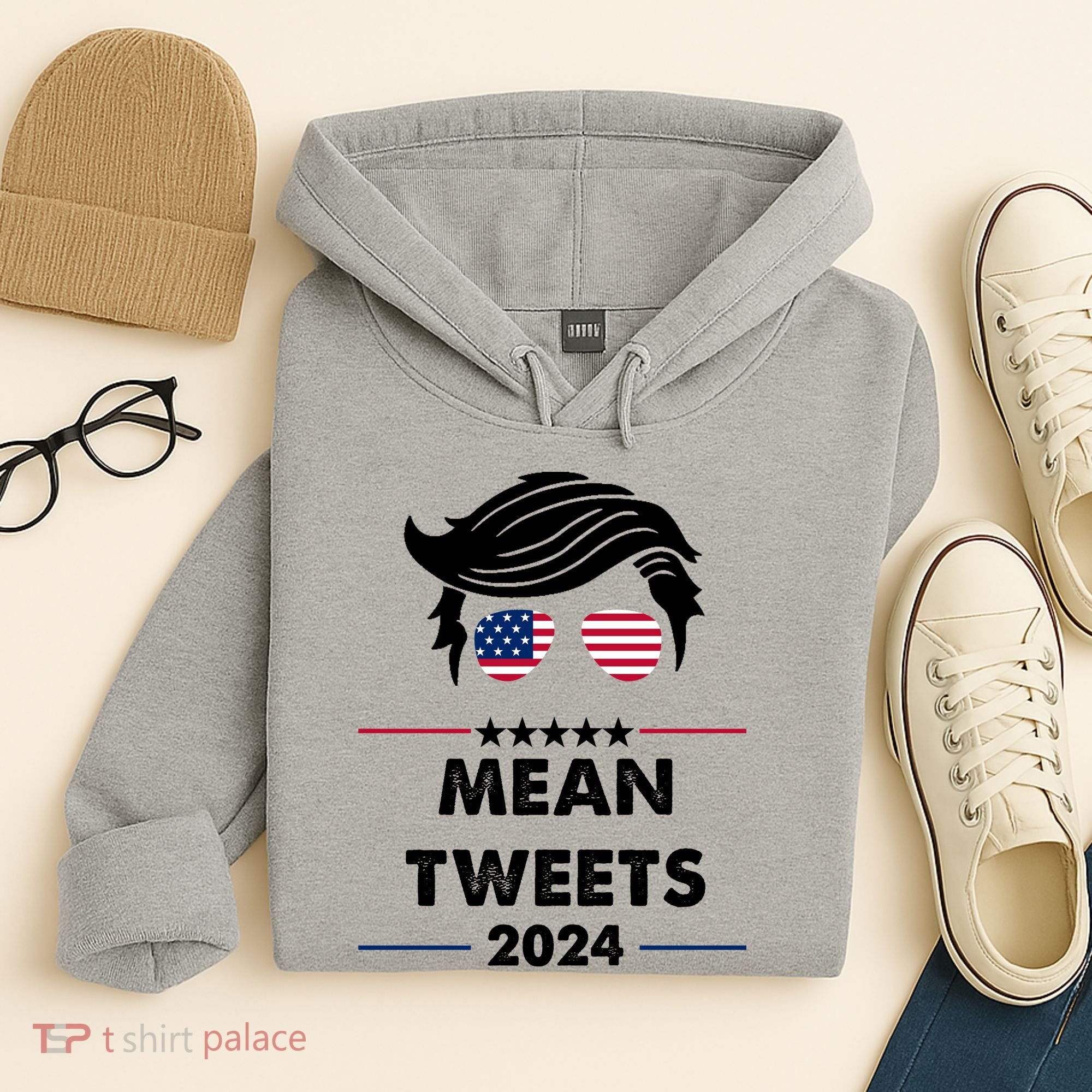 Mean Tweets 2024 Pro Trump Hoodie