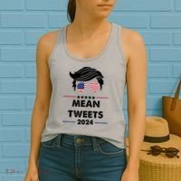 Mean Tweets 2024 Pro Trump Women's Tank Top thumb 2