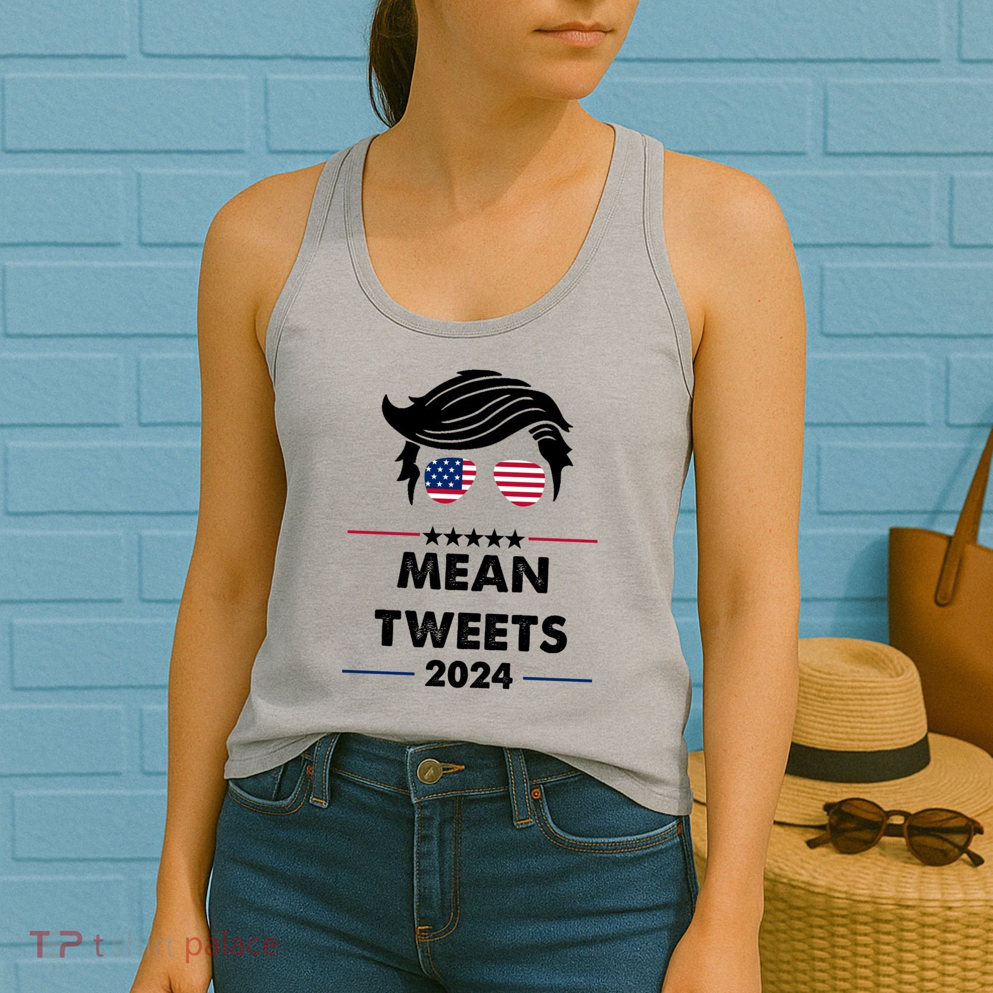 Mean Tweets 2024 Pro Trump Women's Tank Top
