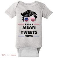 Mean Tweets 2024 Pro Trump Baby Bodysuit thumb 0