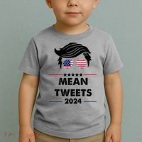 Mean Tweets 2024 Pro Trump Toddler T-Shirt thumb 2