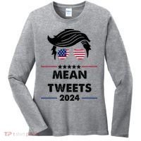 Mean Tweets 2024 Pro Trump Women's Long Sleeve Shirt thumb 0