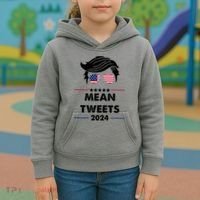 Mean Tweets 2024 Pro Trump Kids Hoodie thumb 3