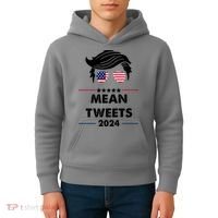Mean Tweets 2024 Pro Trump Kids Hoodie thumb 4