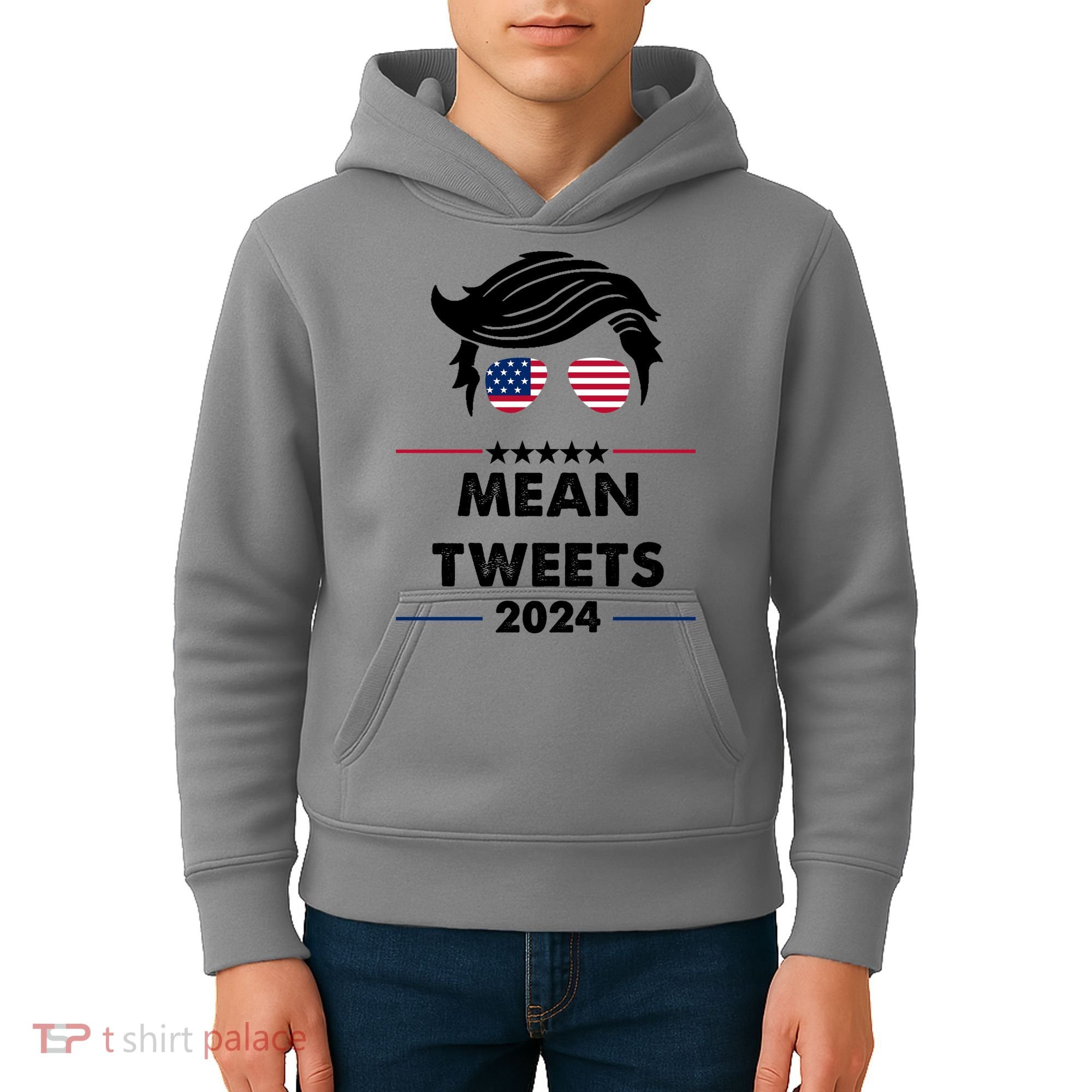 Mean Tweets 2024 Pro Trump Kids Hoodie