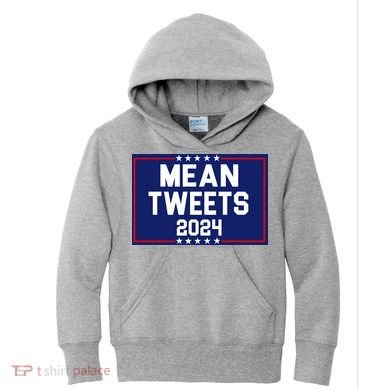 Mean Tweets 2024 Pro Trump Election Kids Hoodie
