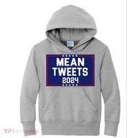 Mean Tweets 2024 Pro Trump Election Kids Hoodie thumb 0