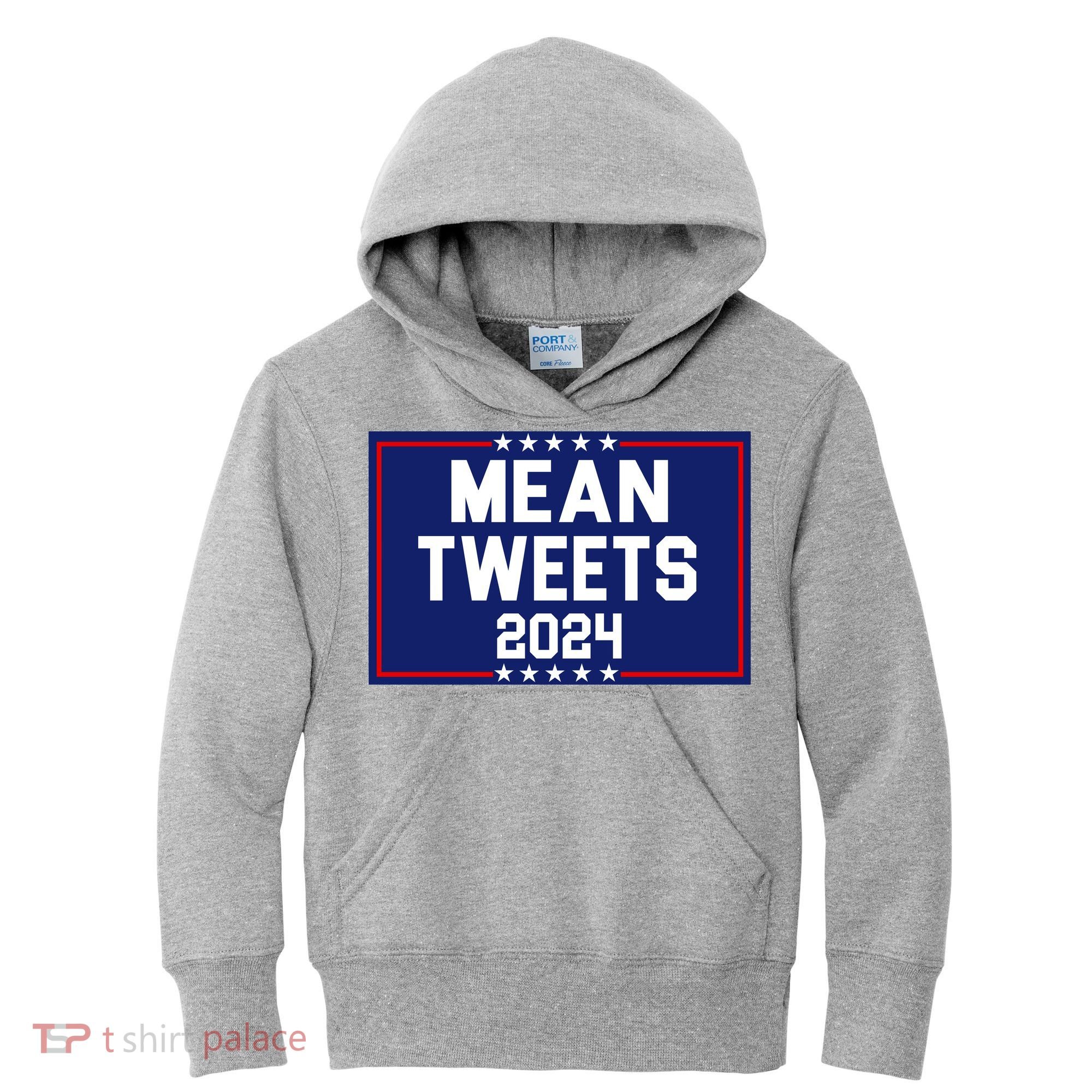 Mean Tweets 2024 Pro Trump Election Kids Hoodie